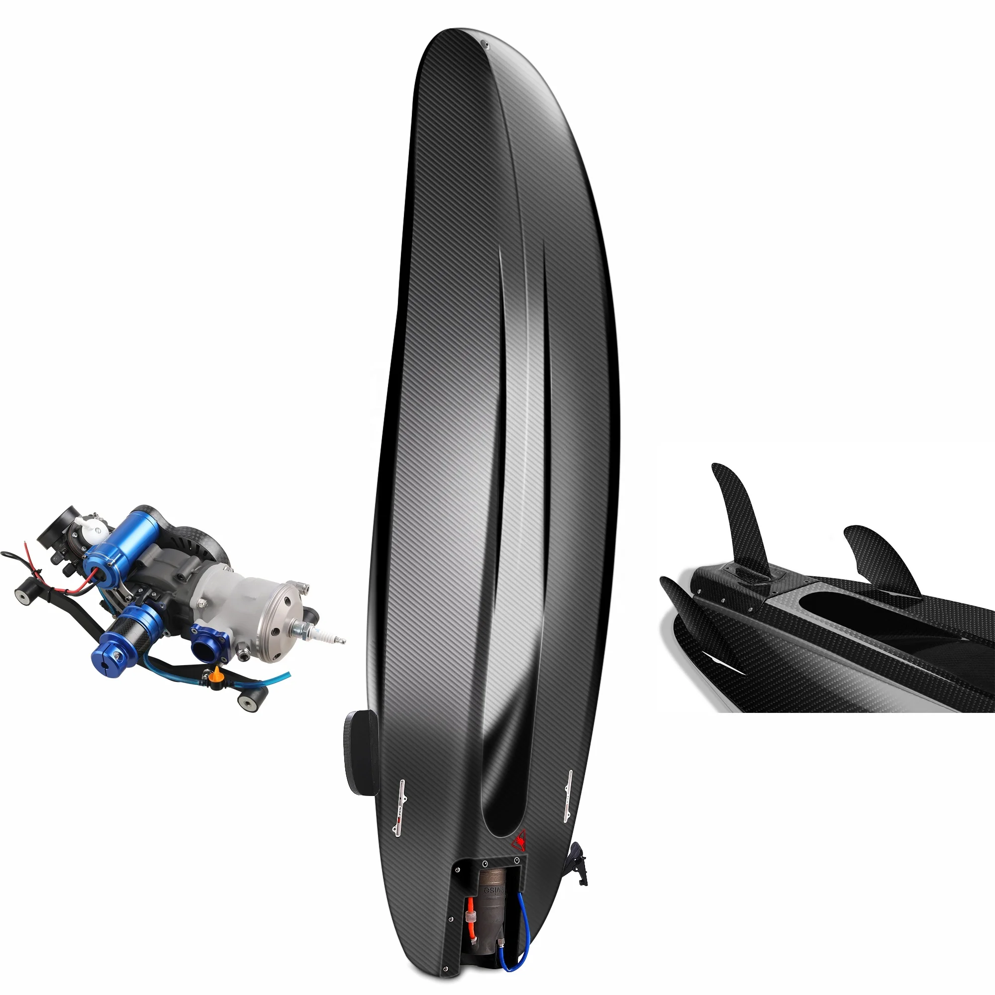 人気商品：工場製 高出力 ガソリン式 ジェット水上ボード フィン付き