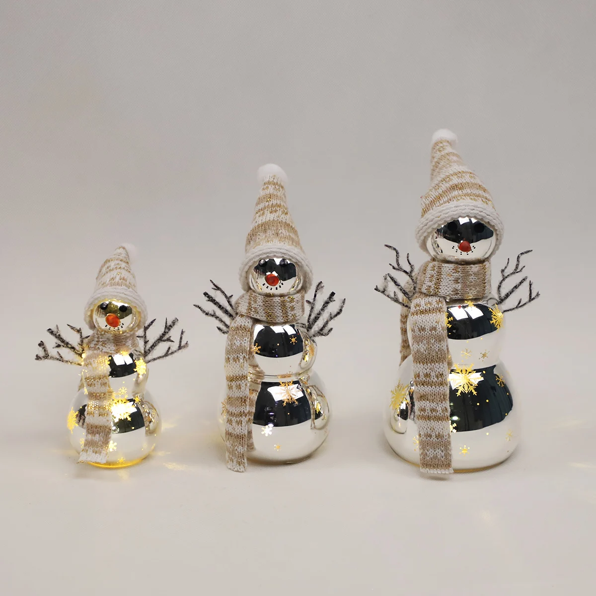 hand painted glass christmas new christmas items snowmen with led custom christmas gifts