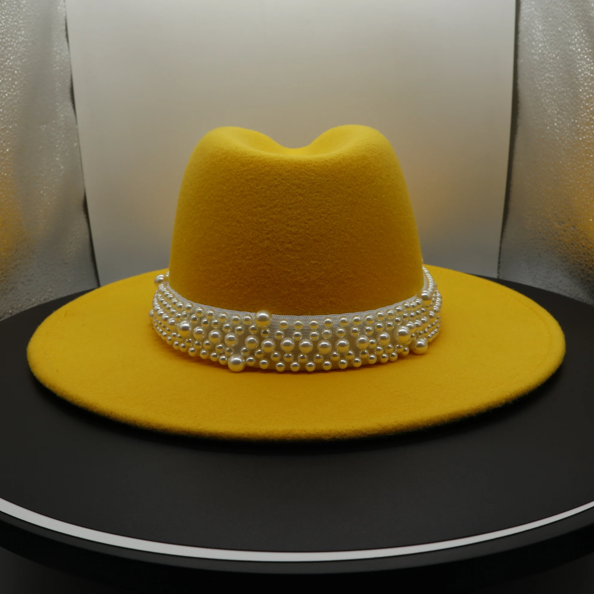 Two Tone Sorority Color Fedora Hats Bundle, Wholesale Bundle Sale, Unisex Hats Coral Two Tone Wide Brim Fedora Hat by Montique – Suits & More main image 2