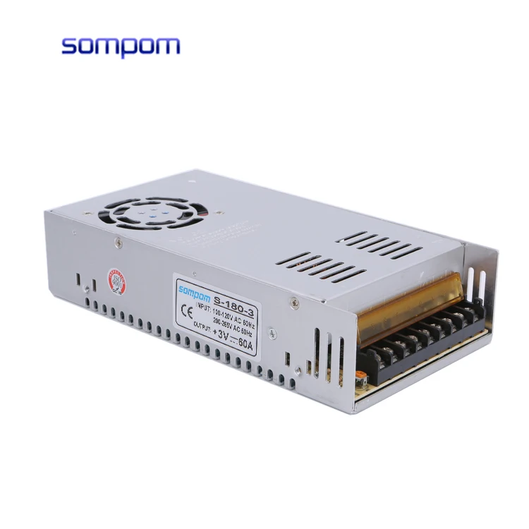 SOMPOM 3v60a180w Switching Power Spym 180w Switch Power Supply for Led