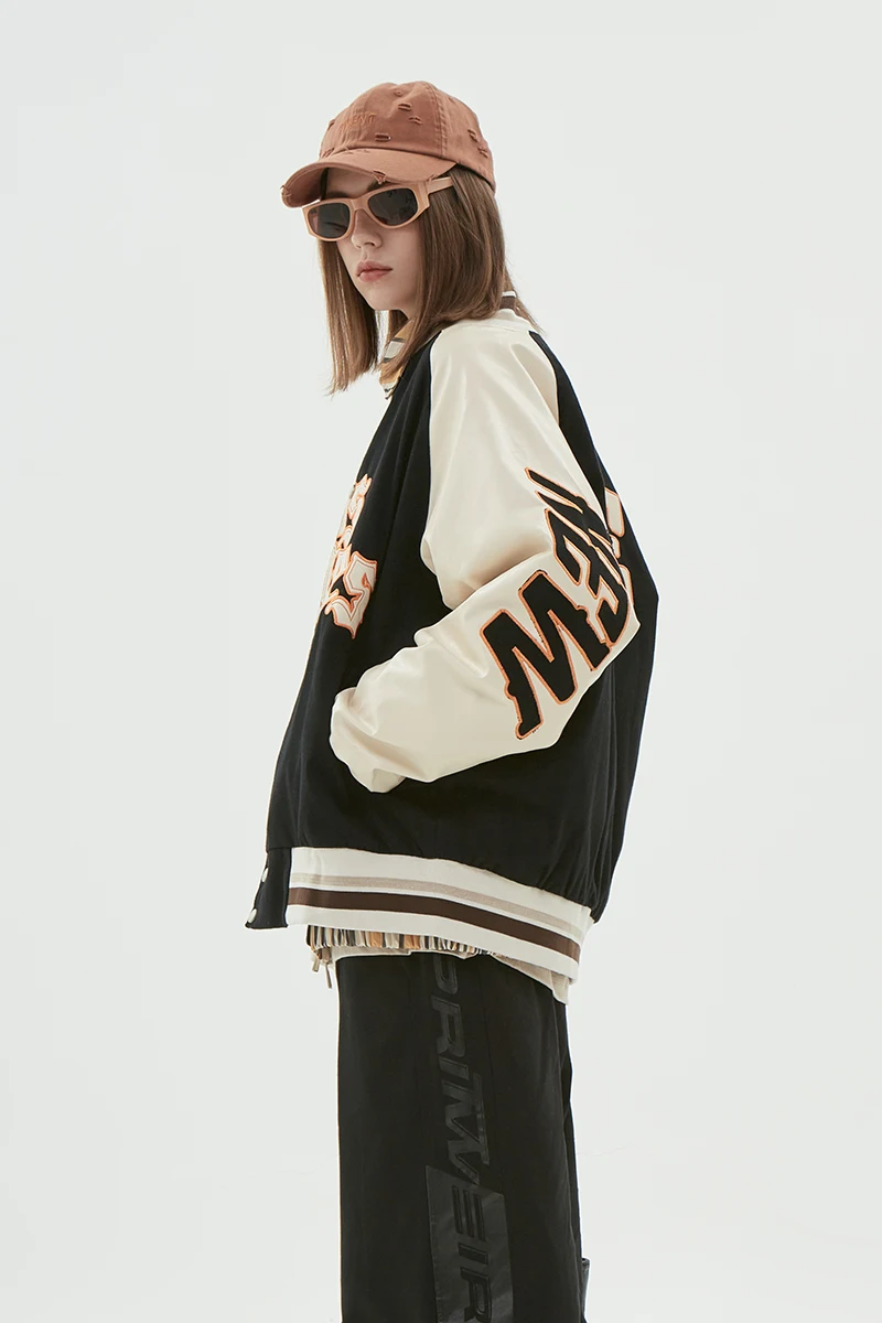 2024 autumn and winter student long-sleeved embroidered baseball uniform outer wear men's jackets_voghion.com