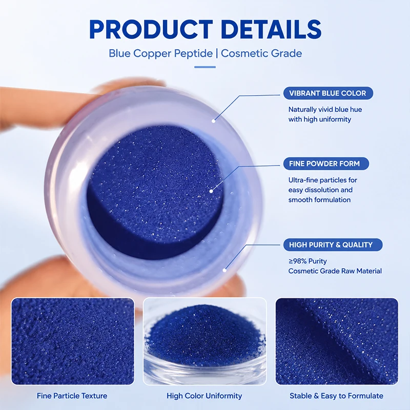 what color is ghk-cu Buy GHK-CU | US Warehouse | Cosmetic Peptides | 99% Purity | 50mg 100mg  Vial | Lyophilized Powder Pharmaceutical Grade from SYS Pharma Corp main image 0