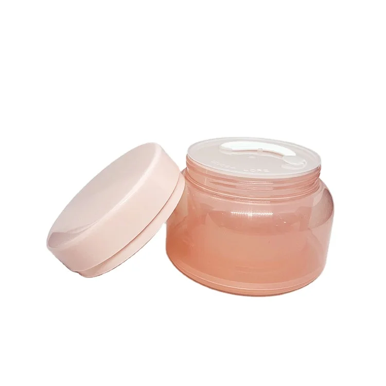 Empty Plastic Transparent Pink Color Pp Jars/eco-friendly Material ...
