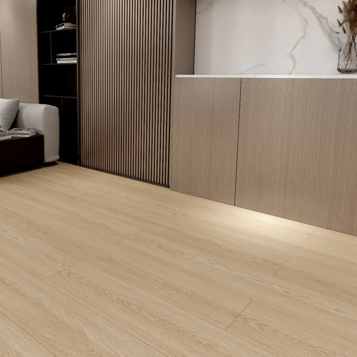 Source Factory Glue-free Splicing Wear-resistant Engineered Laminate Flooring for Indoor Use