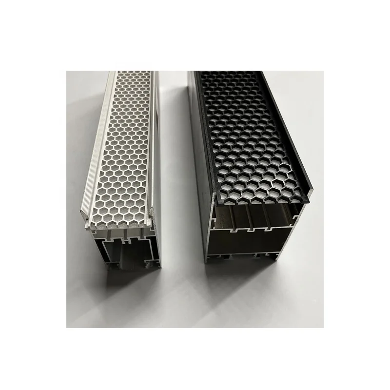 Wholesale Profile Led Suspended Ceiling Profile Channel With Anti-glare Honeycomb Embossed Lampshade for Strip Lighting