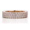 Anillo de oro macizo de 14 quilates con diamante de laboratorio