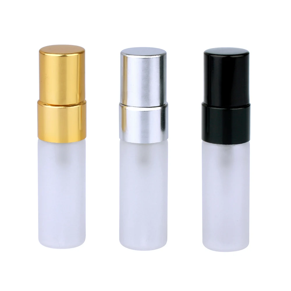 MUB Mini 2ml 3ml 5ml 1ml Frosted Glass Spray Vial Travel Pocket Sized Sample Perfume Glass Tube
