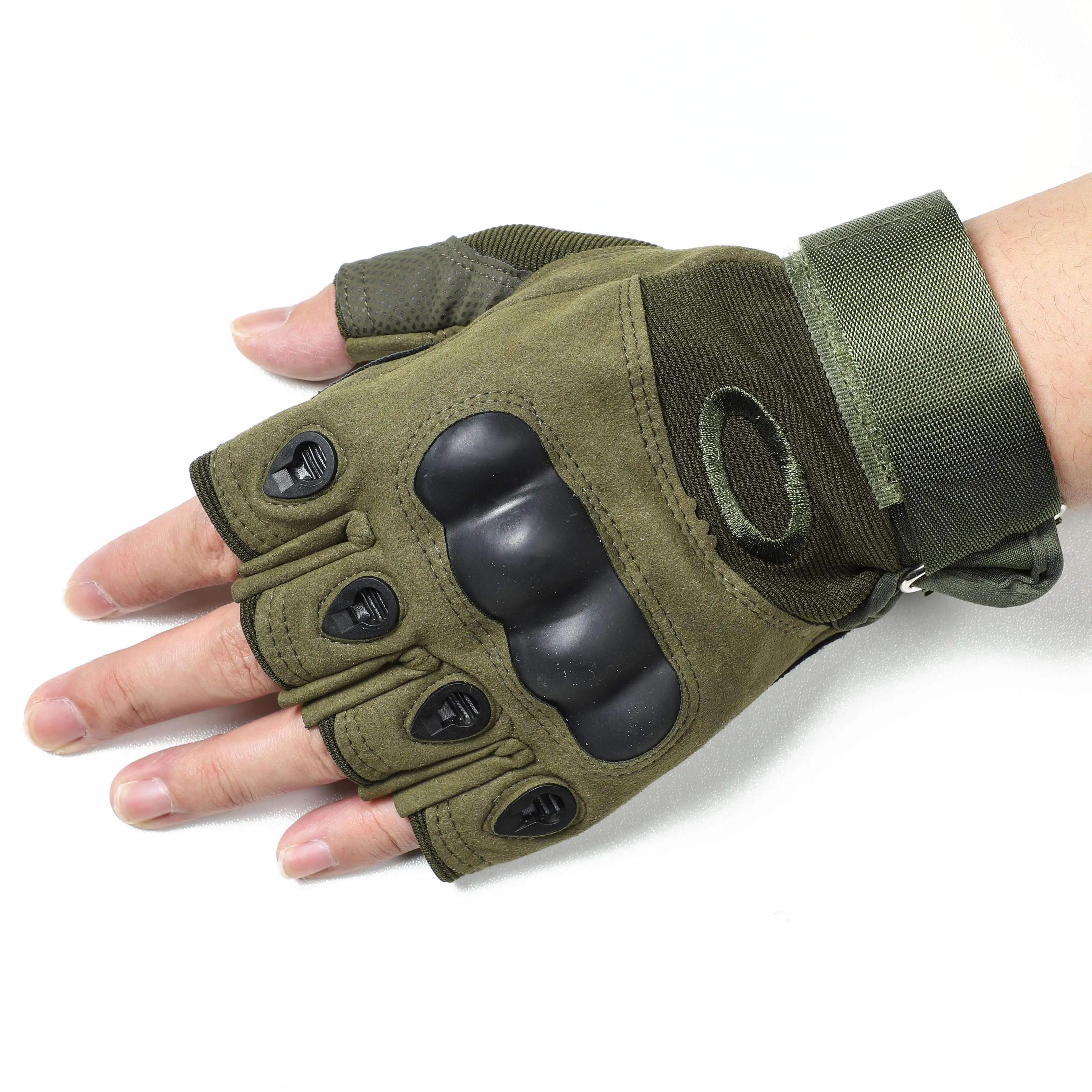 Wholesale Outdoor Men Tactical Equipment Half Finger Fingerless Custom Tactical  Gloves From m.
