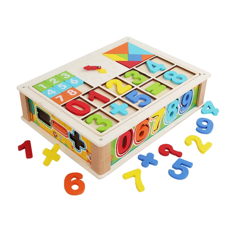 子供用おもちゃ 教育用数字認識 形状マッチングゲーム モンテッソーリ式算数教材 子ども向け学習玩具