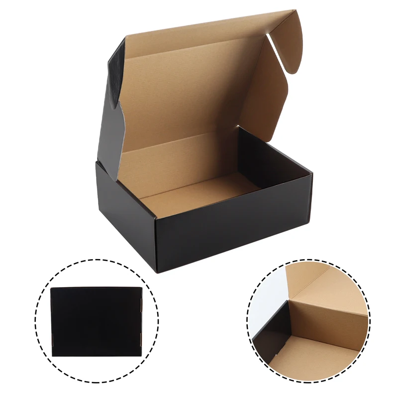 Custom Luxury Black Cardboard Corrugated Gift Watch Box Best Welcome Luxury Ecommerce Packaging with Embossing Printing Shipping
