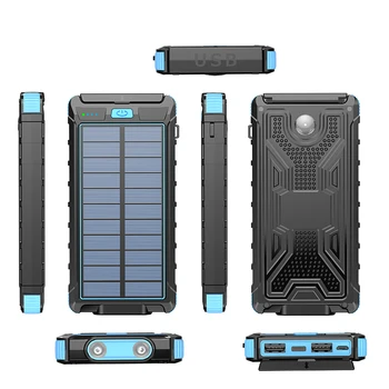 Factory Direct Sale 10000mah Drop-Proof Solar Charging Treasure Super Fast Charging Power Bank For Cell Smartphones