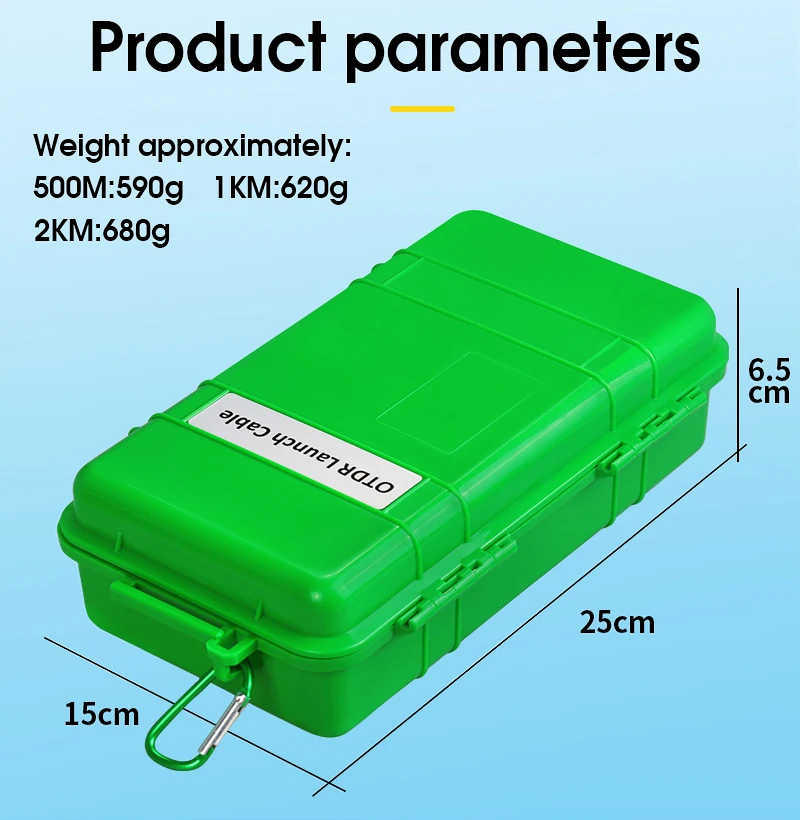 COMPTYCO OTDR Test Extension Line SM MM Customized length/Type/Connector OS2 G652D G657A1/A2 Fiber Optic OTDR Launch Cable Box factory