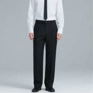 Customizable Men'S Slim-Fit Formal Pants Office Commuting Straight Pants Business Casual Men Suit Pants