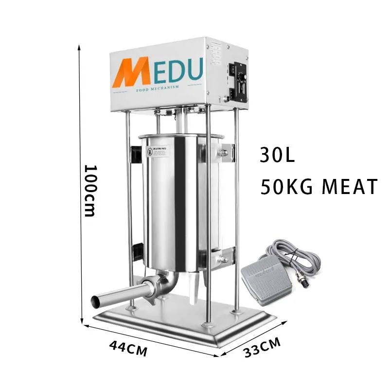 Китайский Электрический ручной наполнитель для колбасы, устройство для наполнения мясом, ручной наполнитель 3 л, 5 л, 7 л, 10 л, 15 л, 20 л, 25 л, 30 л
