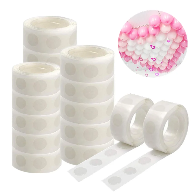 Wholesale Balloon Glue 100 Dots Removable Balloon Accessories Glue Tape Roll Removable Balloon
