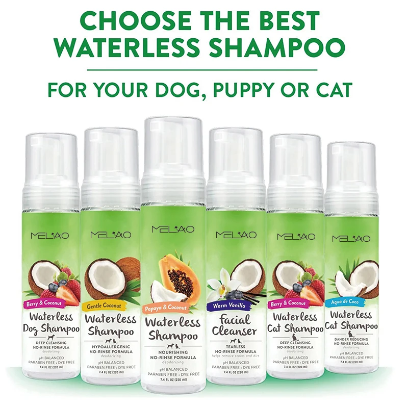 Dog Dry Shampoo For Smelly Dogs Waterless Sensitive Skin Private Label