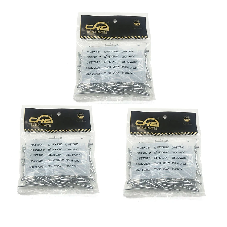 Manufacturer Aluminum Steel 9/16 Color Head Open Type csk Blind Rivet