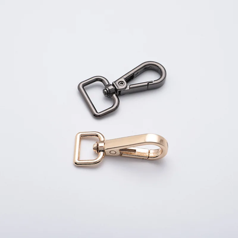 Metal Swivel Eye Snap Hook Trigger Clasps Clips for Leather Craft Bag Strap Belt Webbing Keychain Hooks