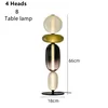 Lampe de table 4 têtes B