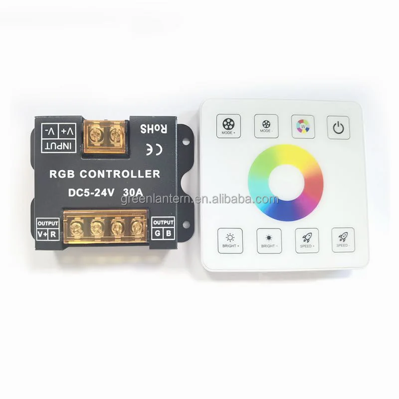 RF86 Panel Remote RGB 30A Controller RF Wireless Remote LED Controller ...