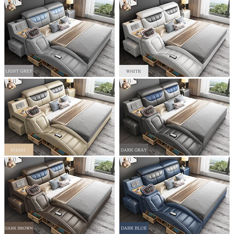 Queen Bed Frame Upholstered Bed Modern With Wood Girls Bedroom Sets