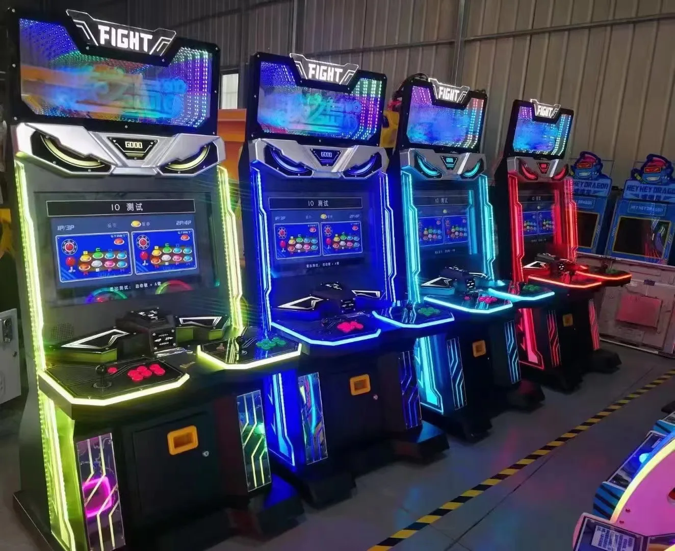 Funpark High Quality Wholesale Shopping Mall Coin Operated Street Fighter Combat Simulator Arcade Simulated Fighting Machine manufacture