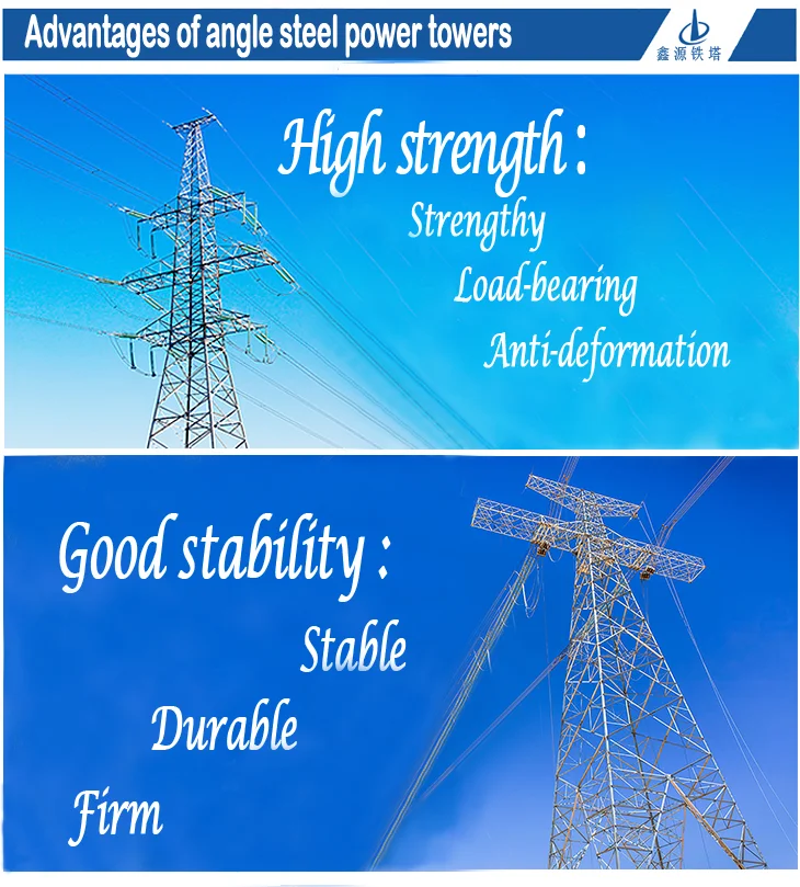 q355 400kv transmission line towers angle steel tower for power distribution equipment-4