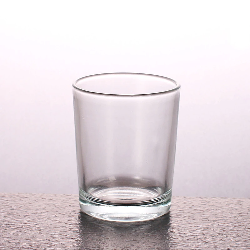 30ml 40ml 50ml 65ml 85ml 135ml 180ml 200ml 300ml 400ml 500ml Clear Recycled Glass Candle Holder Jar Candle Container Candle Cup