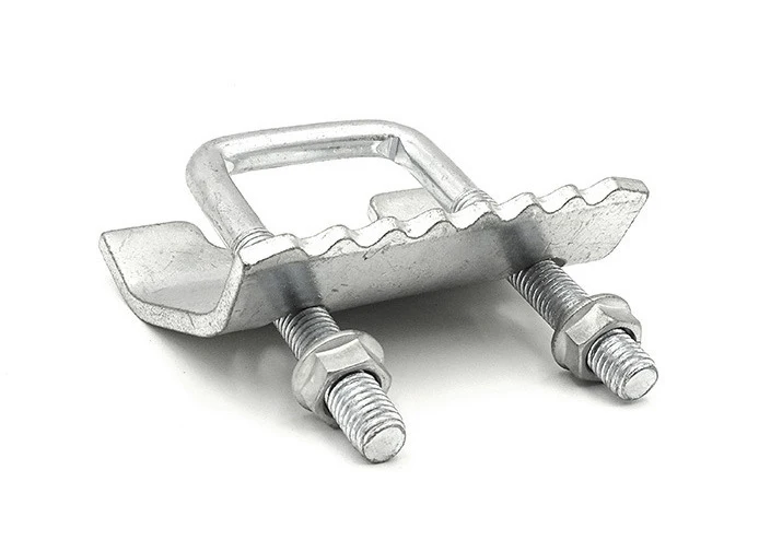 Pince à Poutre Avec Boulon En U Galvanisé, 20mm, Argentée, Pour Fixation – Neuve