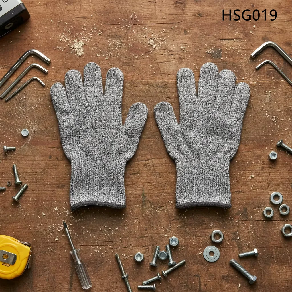 HY,Laser Cutting Durable Palm Maximum Protection Anti-cut Safety Gloves Unisex-Adults Trade 40cm Available Working Gloves HSG019