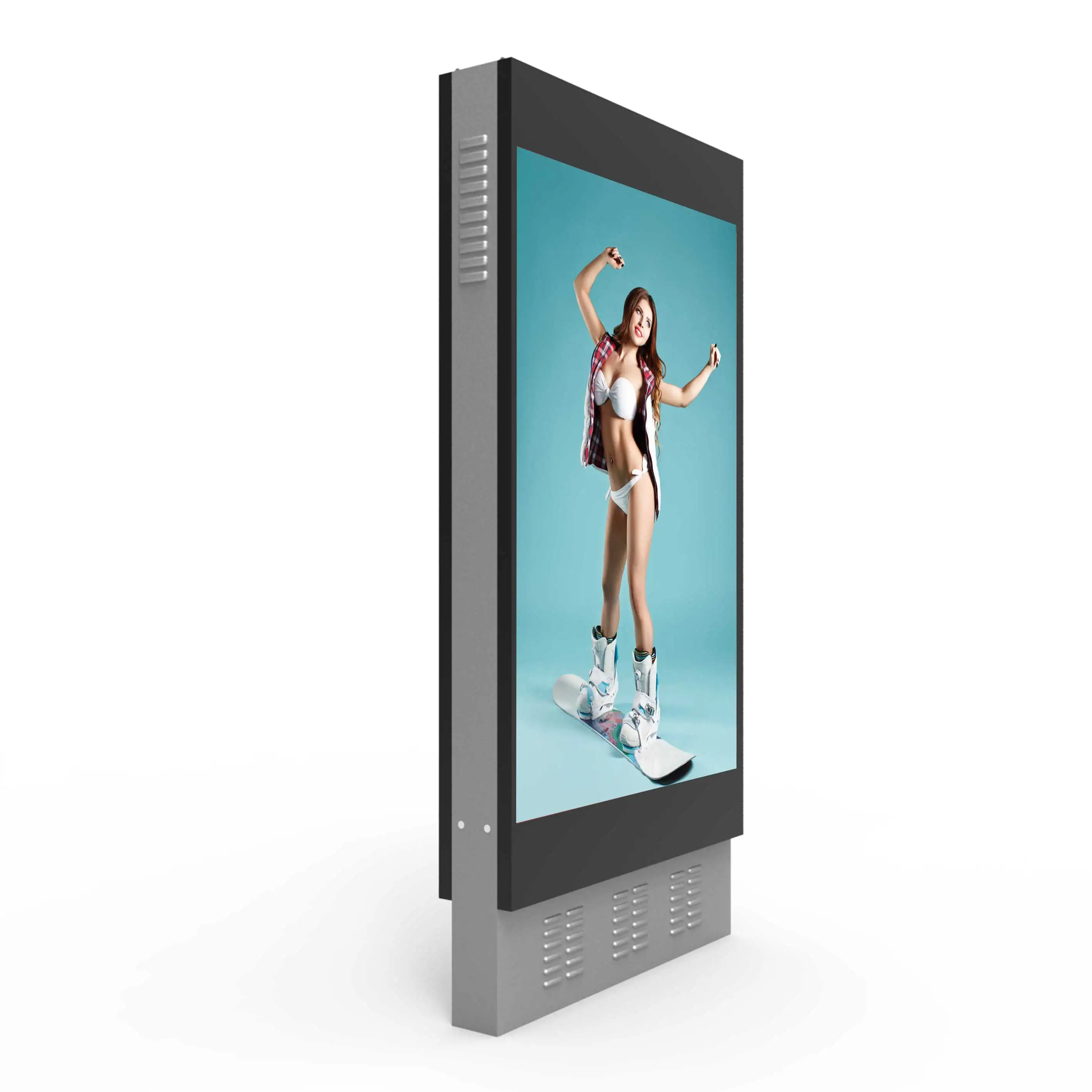 55 65 75 дюймов wifi подключение IP55 56 водонепроницаемый рекламный экран цифровой вывески водонепроницаемый киоск наружный жк-дисплей