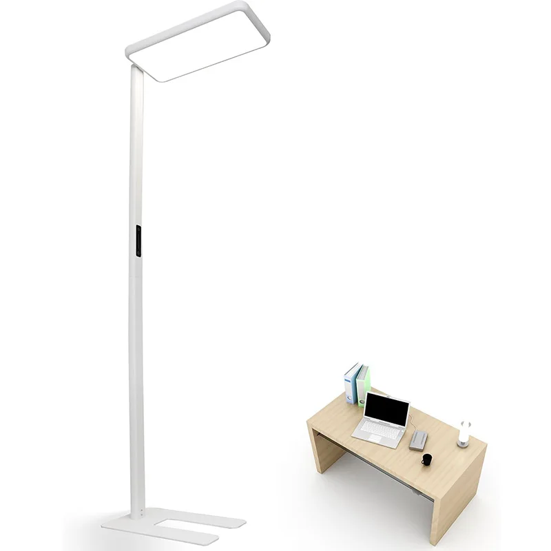 Touch Dimmable LED Table Standing Light Study  Reading Full Spectrum Eye Protecting Desk Smart Office Work Side Led Floor Lamp