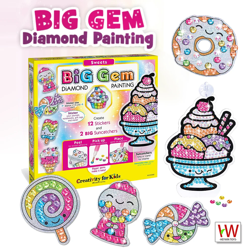 Creatividad Para Niños Gran Gema Diamante Pintura Kit-crear tus propios Dulces Nuevo * 