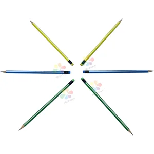 Cheap Price  Different Color  Popular Different Color Custom  Nature  Wood Pencil  for Kids