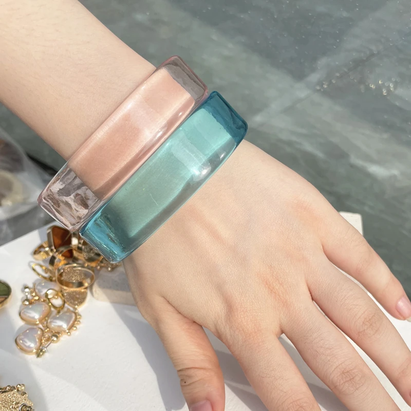 2021 Resin Bangles Colorful, Geometric, and Eco-friendly - Main Image