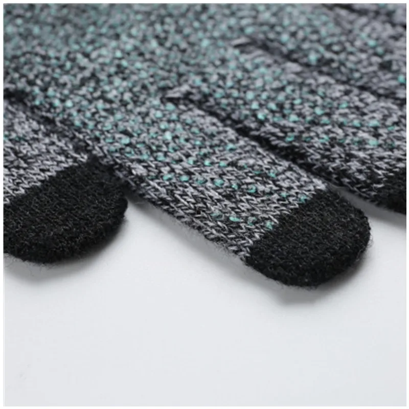 Высококачественные теплые велосипедные перчатки с сенсорным экраном, вязаные и нескользящие, подходят для мужчин и женщин зимой на открытом воздухе