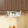 Small white mesh pull-out basket