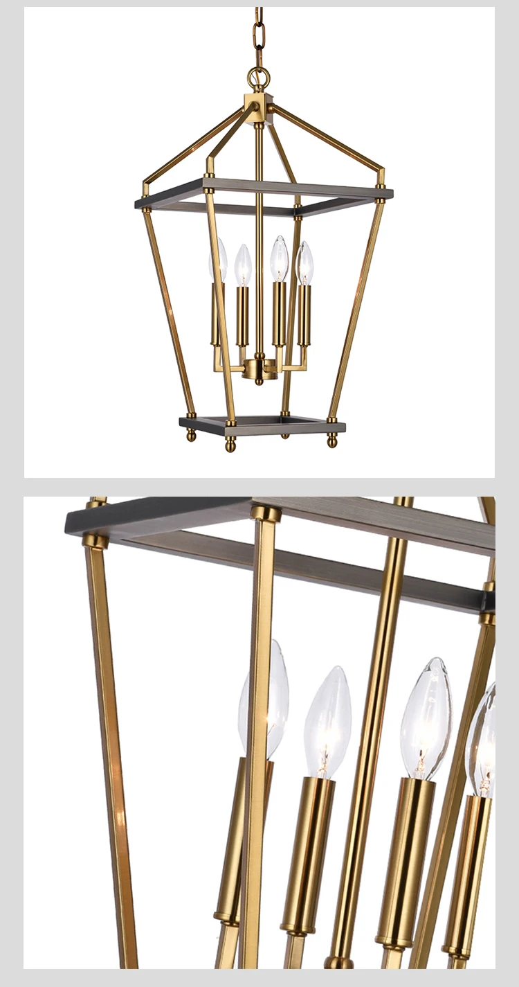 pt00308 high quality retro style residential decoration art frame chandelier light-3