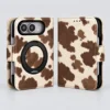 Brown Cow Print Magnetic Kickstand