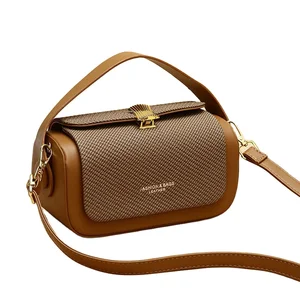 Custom 2026 New Light Ladies Premium Luxury Women's Handheld Box Bag Fashionable and Versatile Single Shoulder Crossbody Bag