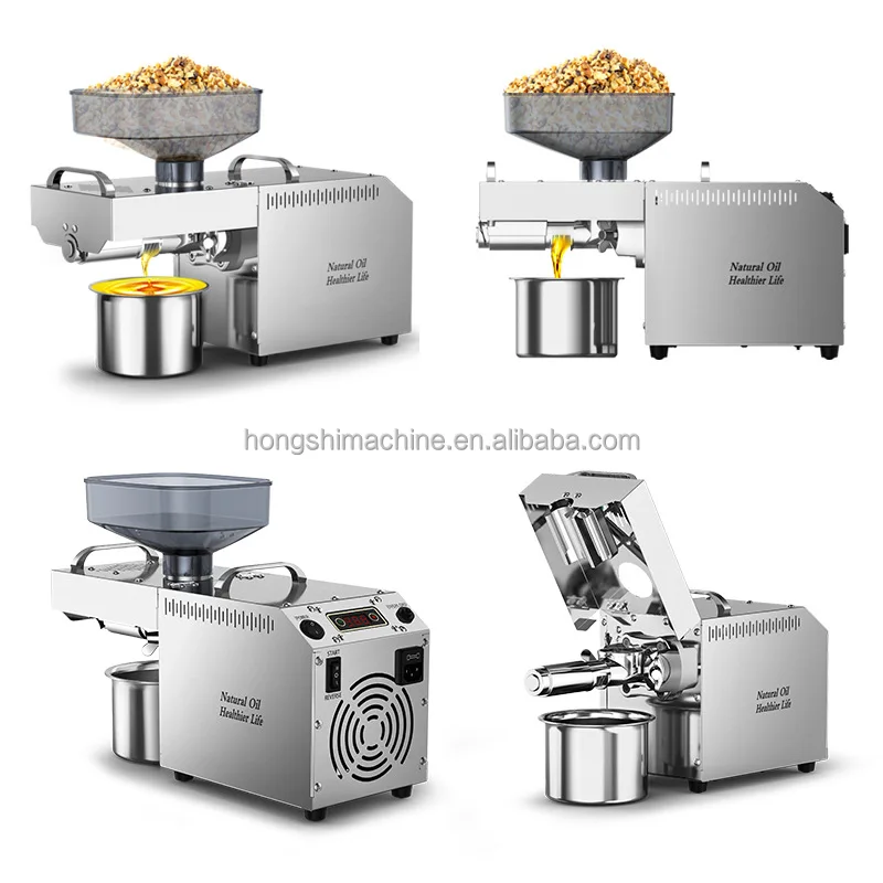 Mini máquina de extracción de aceite de oliva prensado en frío