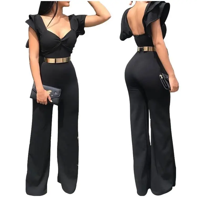 black formal jumpsuit