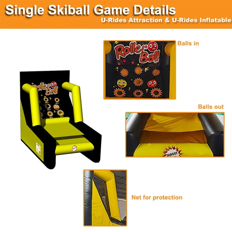 Roller Ball Interactive Inflatable Carnival Interactive Games One Lanes Inflatable Roller Ball