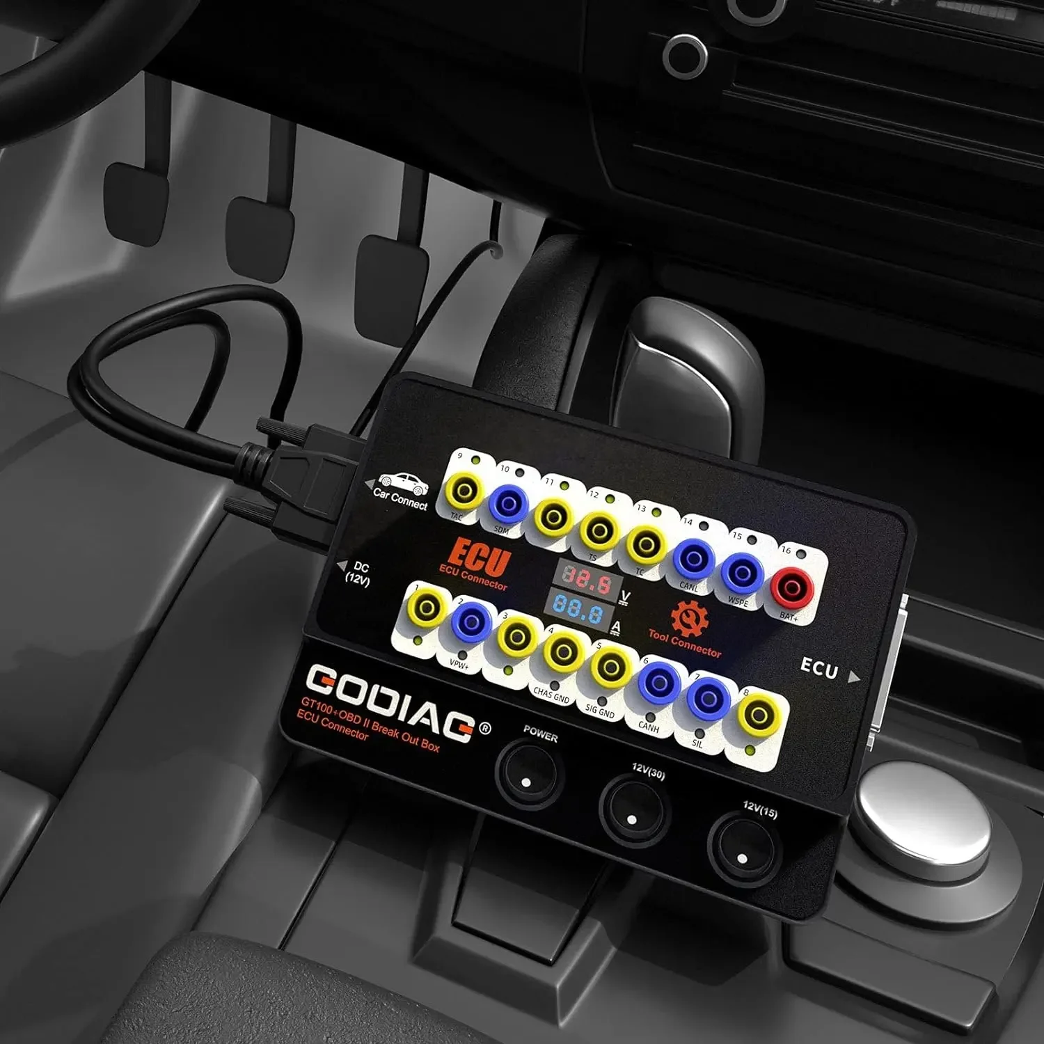 OBD GODIAG GT100+ OBDII Breakout Box, Advanced CAN Protocol Detector for ECU Bench Testing and Car Diagnostics - view 6