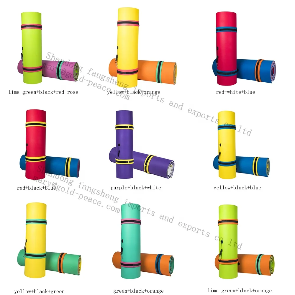 Floating Water Mat Foam Water Floating Pad With Safe Bungee Tether And