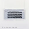3 Line - SE 11-Black Hair-Clear Glue