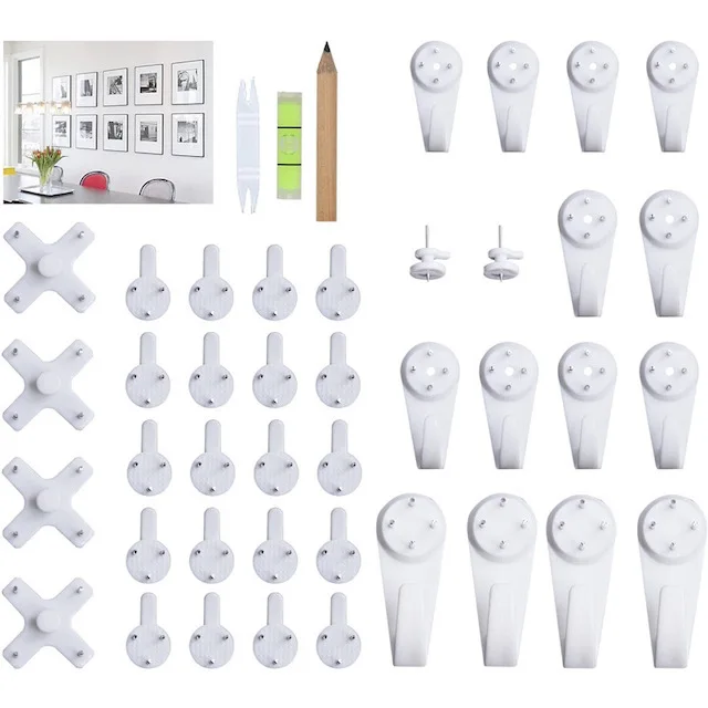 Stucco Anchors 40 Pcs Invisible Nail Screws Wall Hooks No Trace
