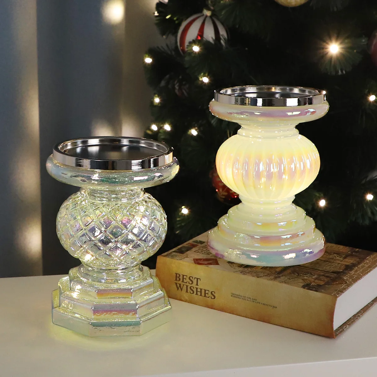 wholesale manufacturer glass candle holder candlesticks hurricane candle holder glass