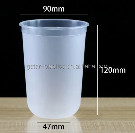 PP Jumbo Cups  120mm 25 oz + 33 oz cups for Bubble Tea, Boba