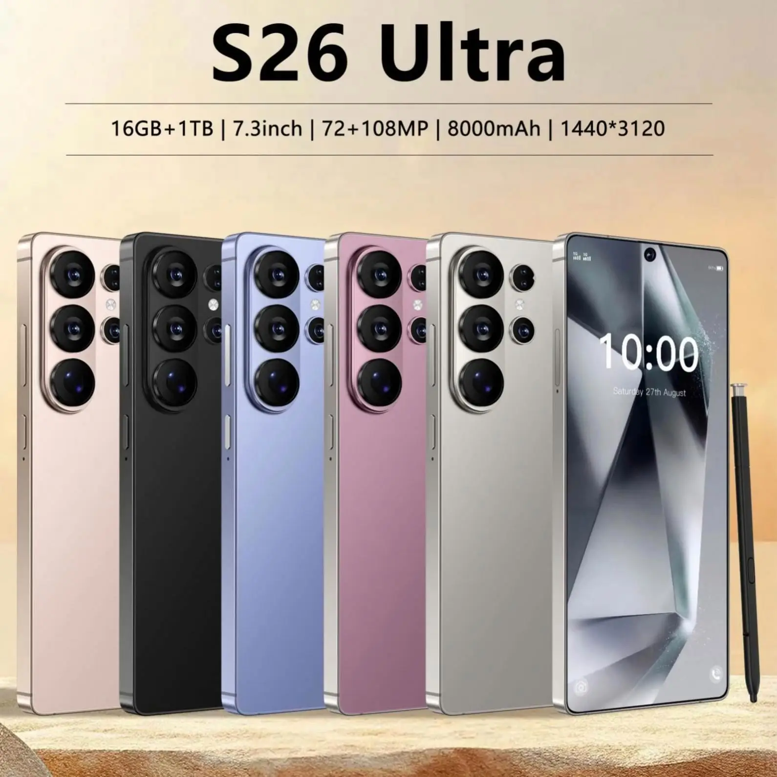 Original A56 5G Dual SIM Smartphone 144Hz 108MP Android Phone  Quick Charge Big Screen Phone Global CDMA